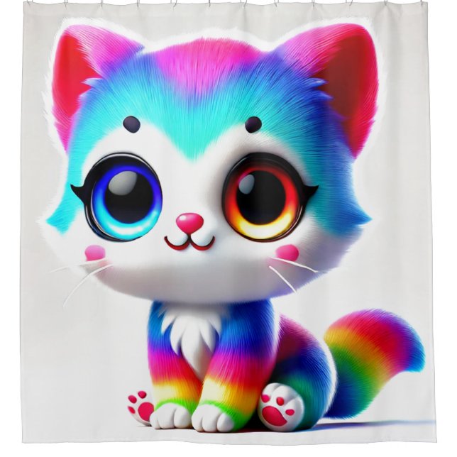 Cortina Para Box Rainbow Kitten (Frente)