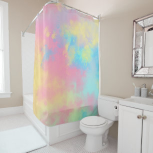 Cortina Para Box Rainbow Paint Splatter