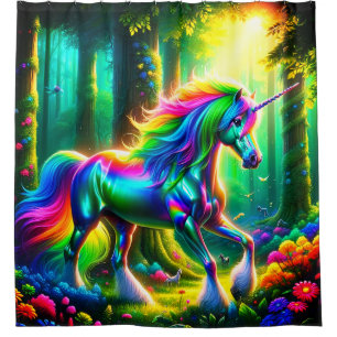Cortina Para Box Rainbow Unicorn