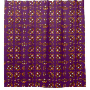 Cortina Para Box Rainha do Coração Dourada Tiaras roxo real
