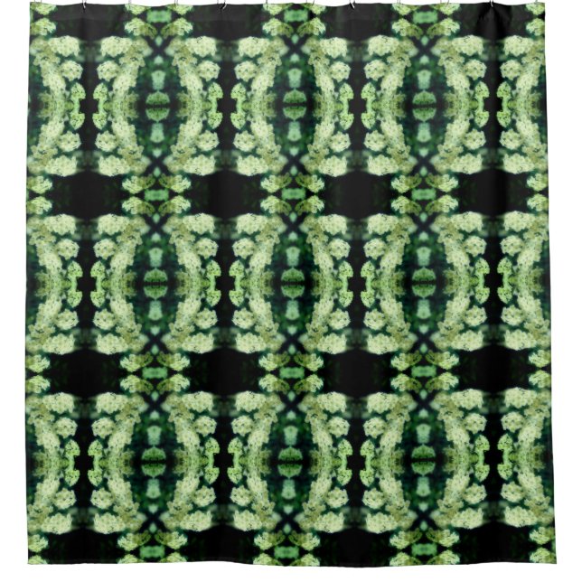 Cortina Para Box Rambling Wild White Roses Abstrato Patterno (Frente)