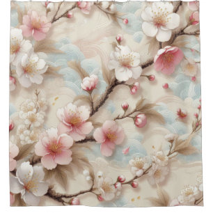 Cortina Para Box Ramificações do Flor da Maçã