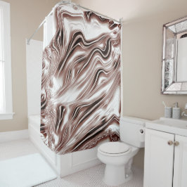 Cortina Para Box Rastreios longos e castanhos brilhantes sobre fund