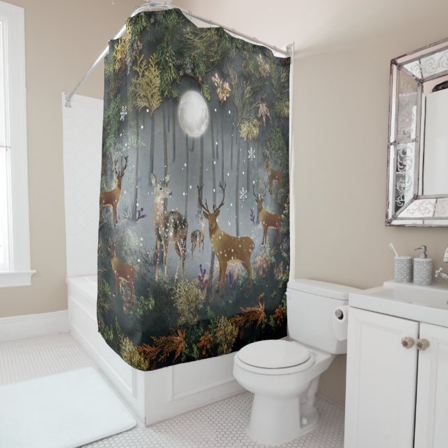 Cortina Para Box Rebelde Adorável À Noite (In Situ)