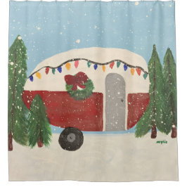 Cortina Para Box Reboque de Acampamento de Natal