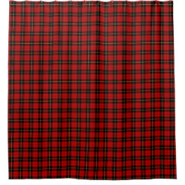 Cortina Para Box Red and Black Wallace Clan Scottish Tartan