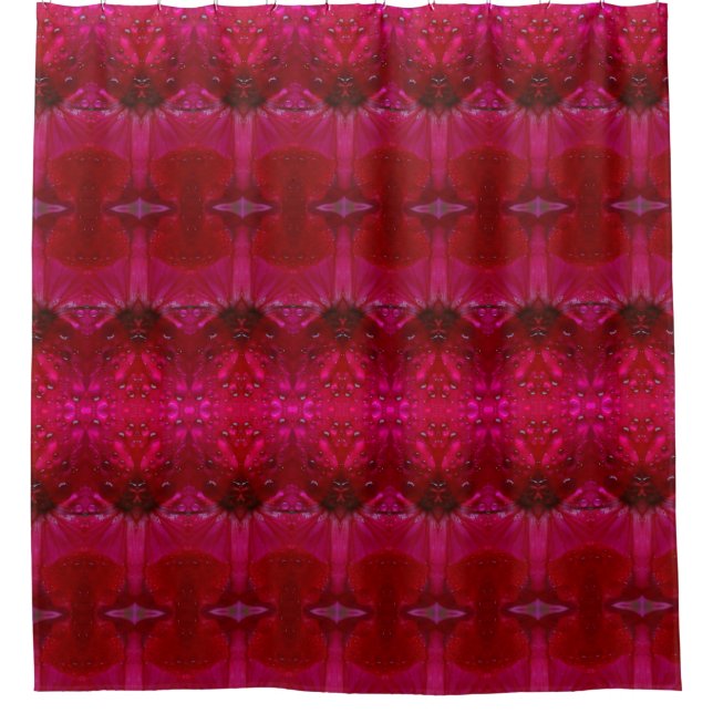 Cortina Para Box Red Dianthus Ikat 5 (Frente)