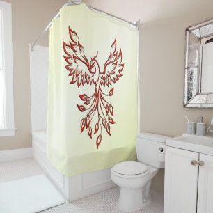 Cortina Para Box Red Phoenix Rises