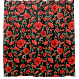 Cortina Para Box Red Poppy