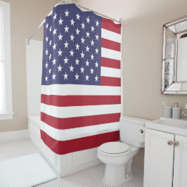 Cortina Para Box Red White e Blue Patriotic American Flag