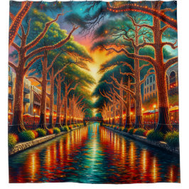 Cortina Para Box "Reflexões de Boca: San Antonio Riverwalk"