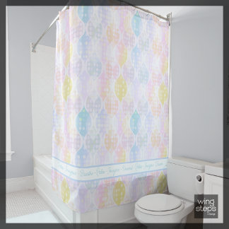 Cortina Para Box Relaxar Imagine Sonho Bolinhas Ogee Rosa Azul Amar
