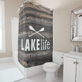 Cortina Para Box Remo de Vida no Lago Rústico Personalizado