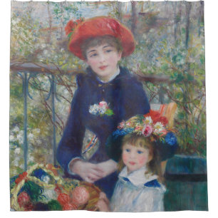 Cortina Para Box Renoir Duas Irmãs Varanda Impressionismo Francês 