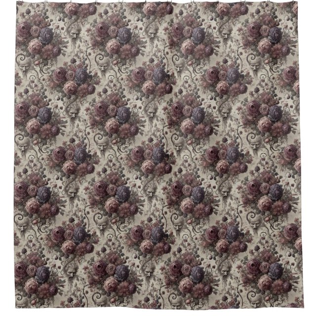 Cortina Para Box Repulsão Delicada - Design gótico vitoriano (Frente)