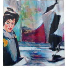 Retrato da Mulher Vintage com fundo de Abstrato