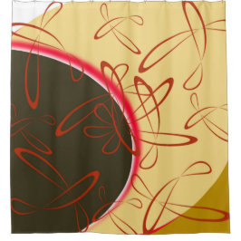 Cortina Para Box Retro Atomic Burst: Moderno do século Médio