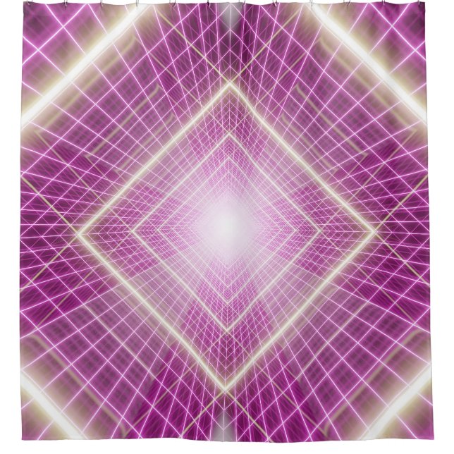 Cortina Para Box Retro dos anos 80: Fundo 3D Sci-Fi. (Frente)