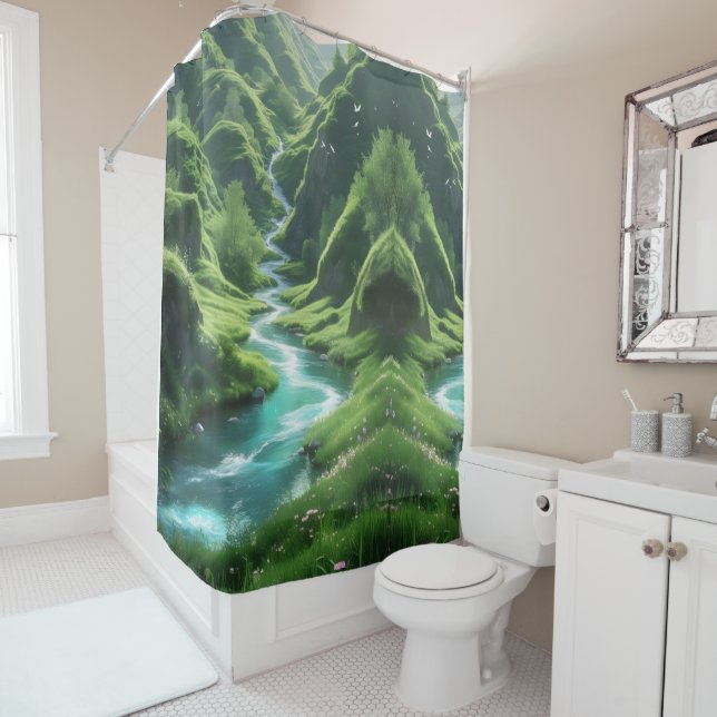 Cortina Para Box "Rio da Tranquilidade - Colinas entonadas (In Situ)