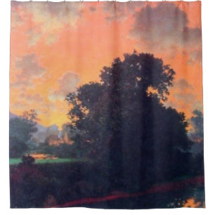 Cortina Para Box Rio Em Scutney, Por Maxfield Parrish