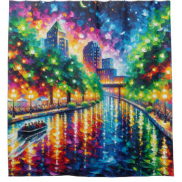 Cortina Para Box "Riverboat Twilight Tour: San Antonio Riverwalk"