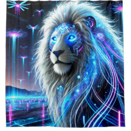 Cortina Para Box Robot Lion Art