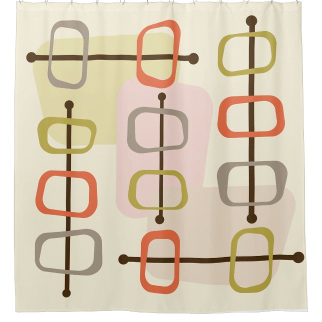 Cortina Para Box Rochas Hollow de Arte Abstrato nos anos 50 (Frente)