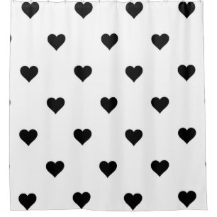Cortina Para Box Romântico Preto e Branco Perfeito para Casais
