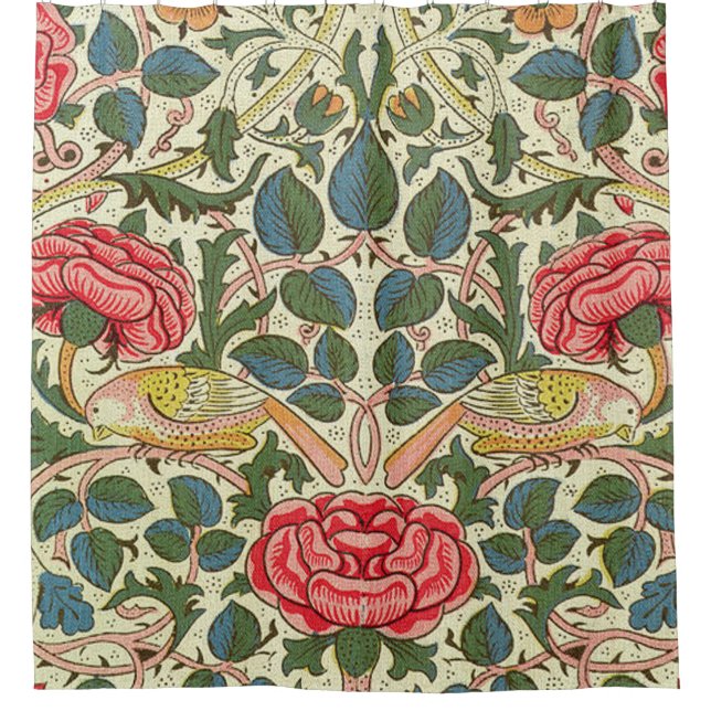 Cortina Para Box Rosa 1883 William Morris (Frente)