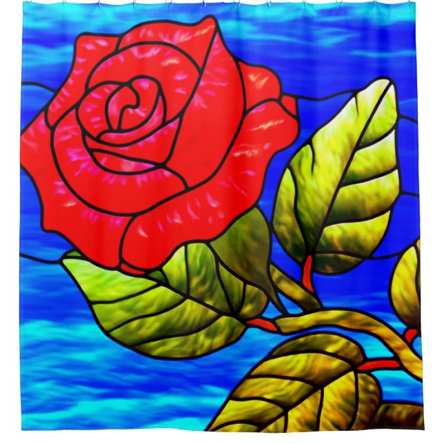 Cortina Para Box Rosa Art (Frente)