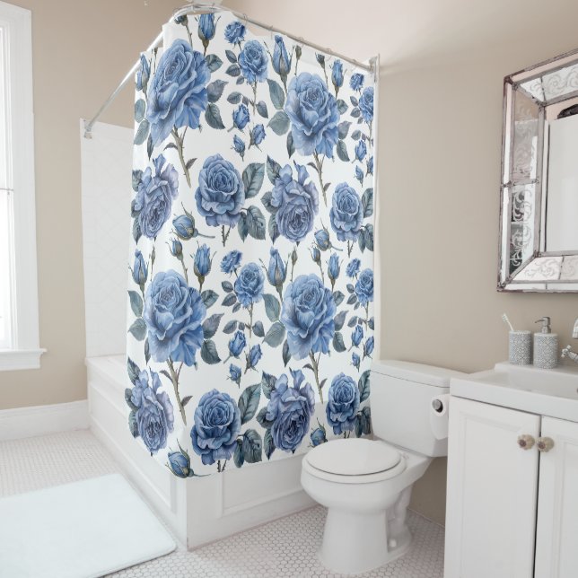 Cortina Para Box Rosa azul (In Situ)