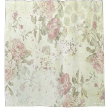 Rosa Floral Verde Shabby Chic Cottage Core