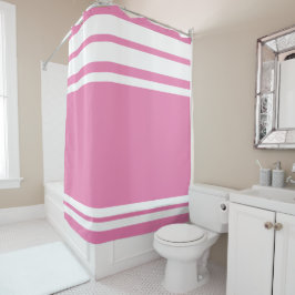 Cortina Para Box Rosa: Linhas Modernas em Branco