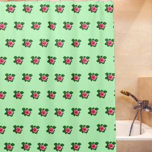 Cortina Para Box Rosa Rosa Rosa Rosa Rosa Cor-de-rosa Padrão sem co