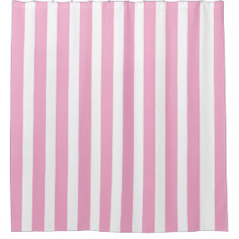 Cortina Para Box Rosas claro clássicas e brancas riscadas