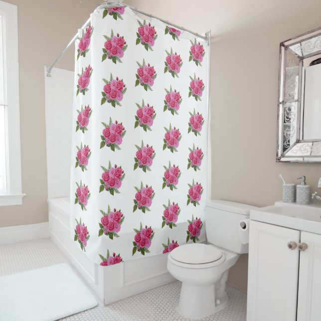 Cortina Para Box Rosas com Dahlia (In Situ)