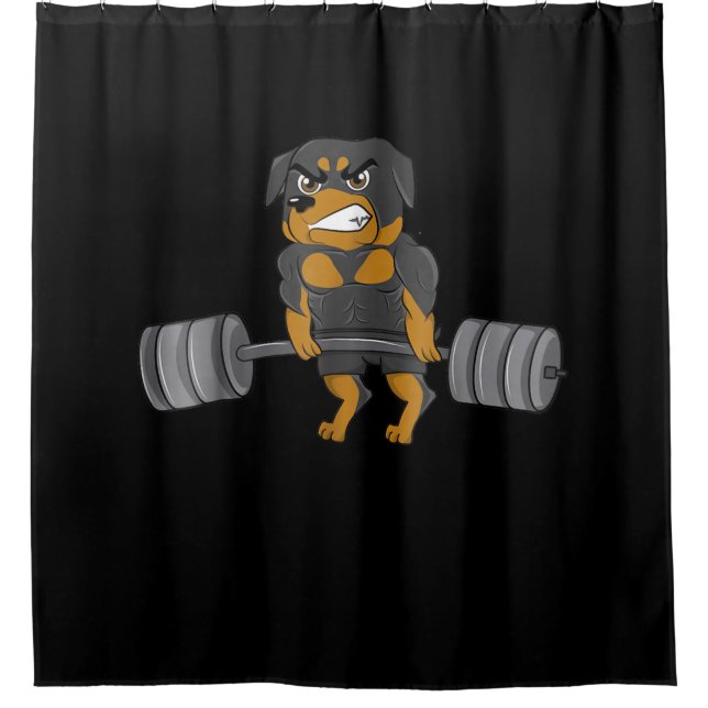 Cortina Para Box Rottweiler - Cão-de-Criança-Porco (Frente)
