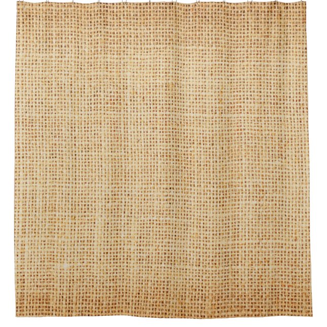 Cortina Para Box Roupa natural, fundo texturizado. (Frente)