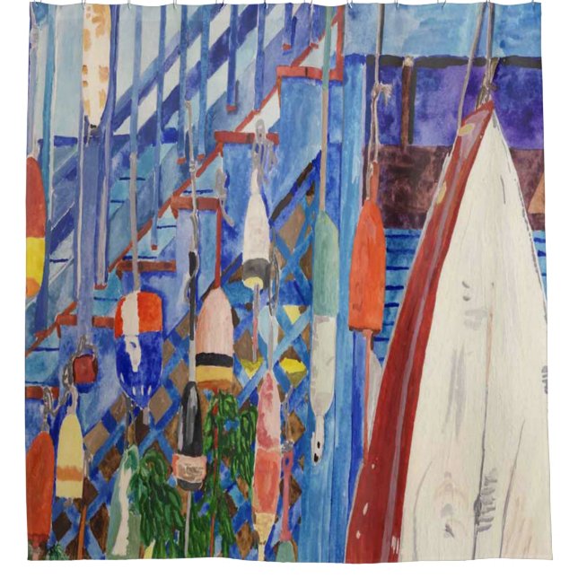 Cortina Para Box Rowboat E Buoys (Frente)
