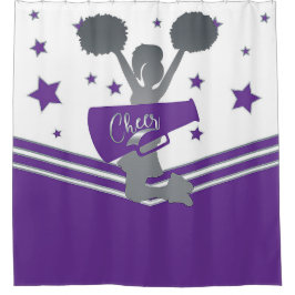 Cortina Para Box Roxo Branco Estrelas Prateadas Vivas Vivas-animand