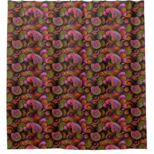 Cortina Para Box Roxo de Paisley