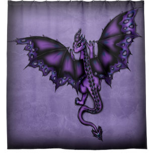 Cortina Para Box roxo épico do dragão
