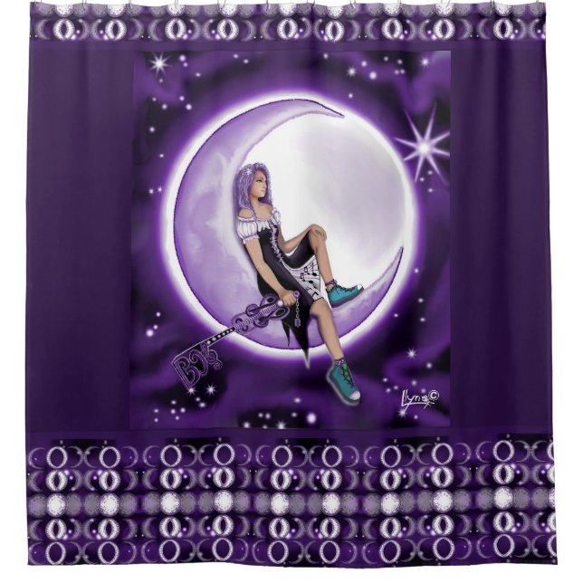 Cortina Para Box Roxo Moon Child (Frente)