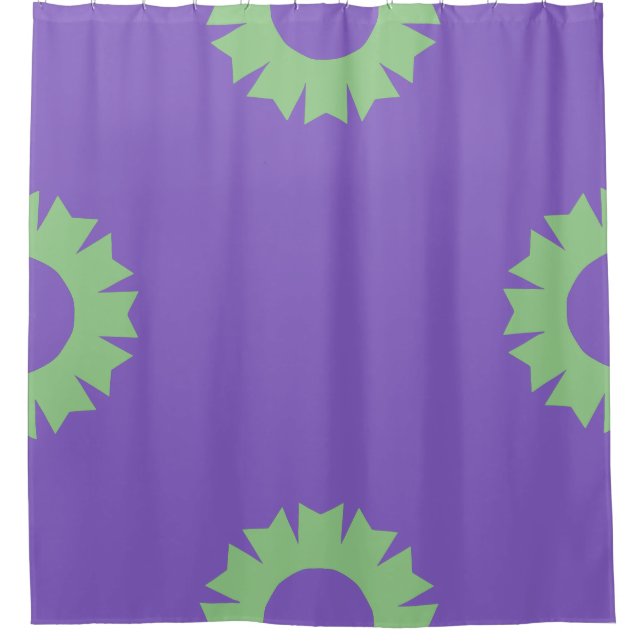 Cortina Para Box Roxo Sage Geo (Frente)