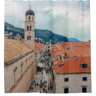 Cortina Para Box Rua principal de Dubrovnik, Croácia