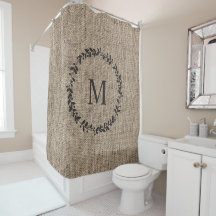 Rustic Laurel Wreath Farmhouse Style Monogramas