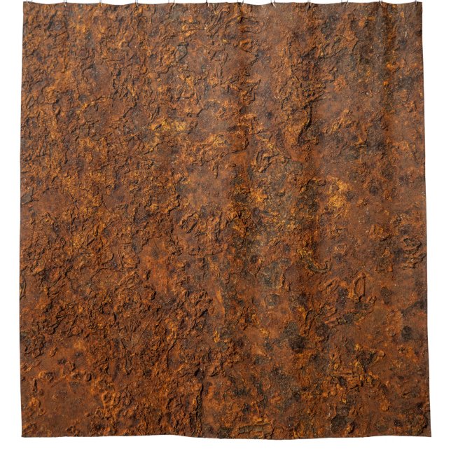 Cortina Para Box Rusty Metal: Aestética de Ferro Texturada. (Frente)