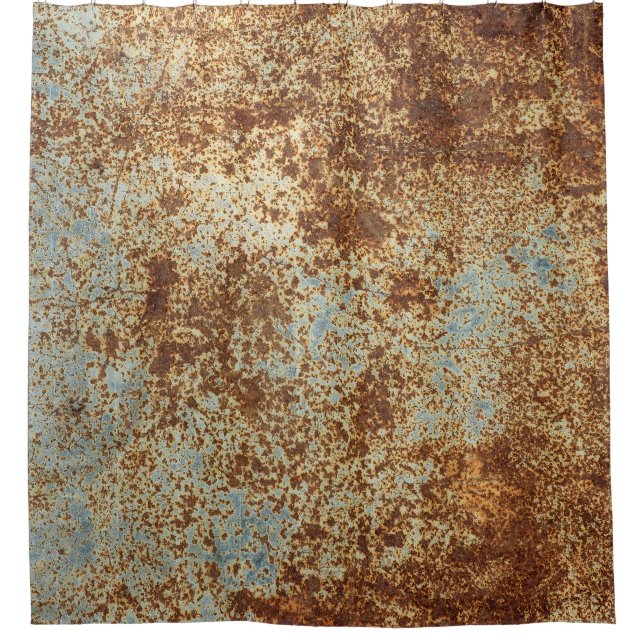 Cortina Para Box Rusty Metal: fundo do painel texturizado. (Frente)