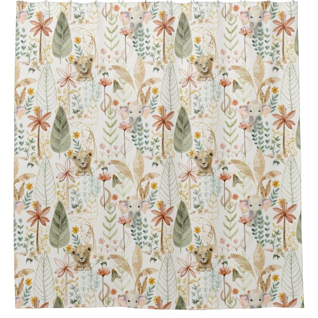 Cortina Para Box Safari Selgle Little Lion King Nursery (Frente)