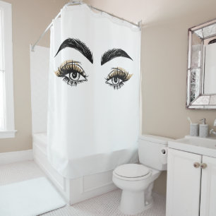 Cortina Para Box Salão de Beleza Pretty Eyes Maquiagem Cílios